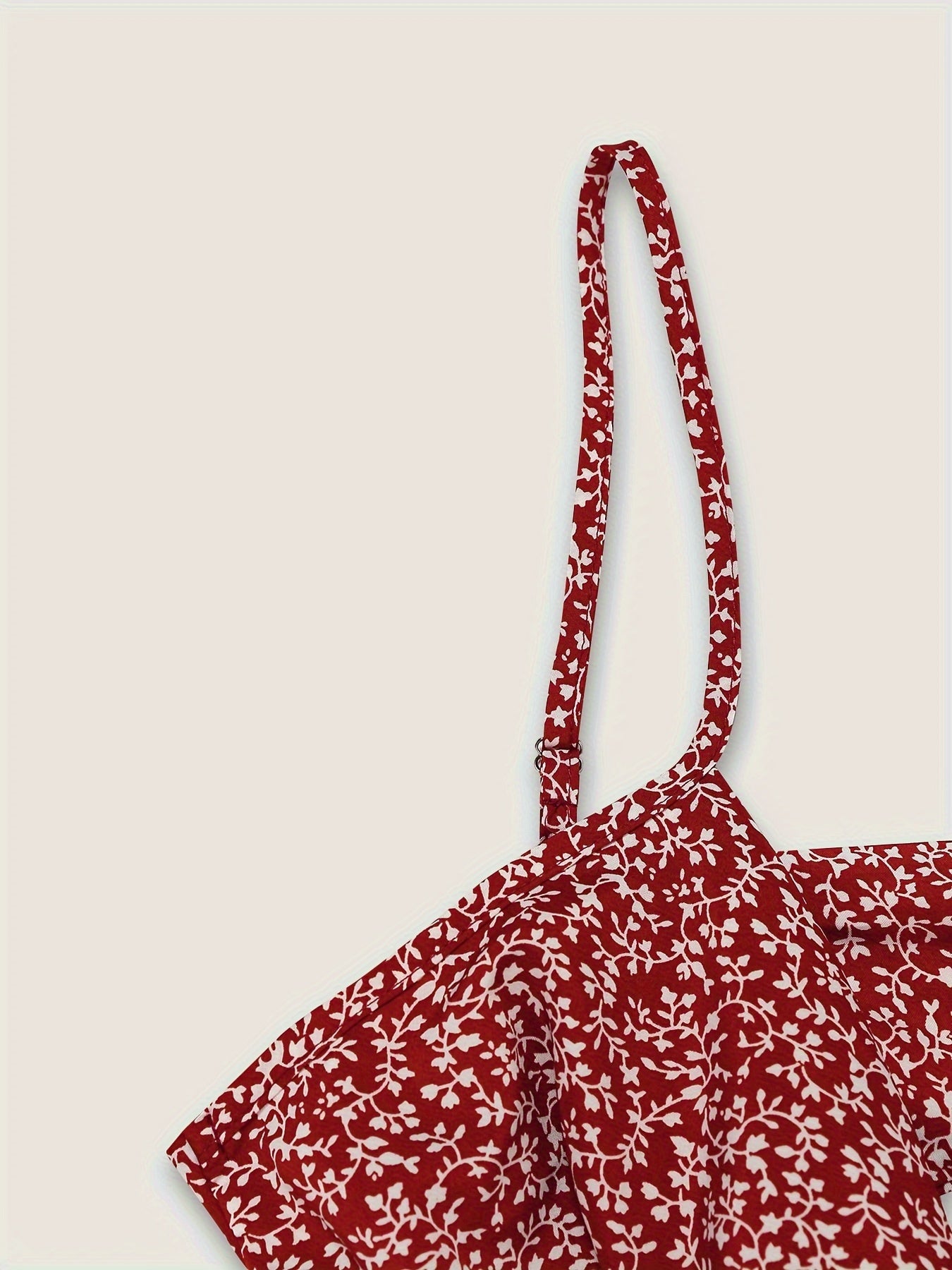 Floral Print Twist Front Cami Dress, Elegant Sleeveless A-Line Dress for Spring & Summer, Women's Clothing